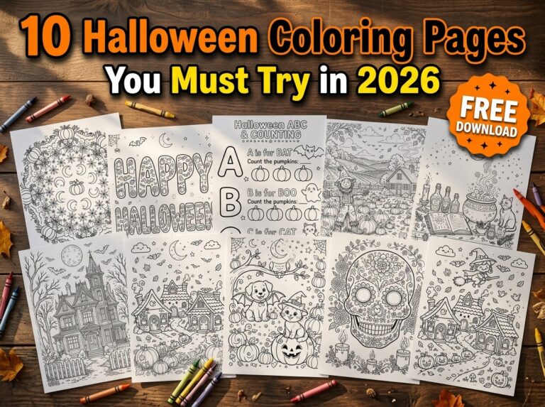 10 Halloween Coloring Pages You Must Try in 2026